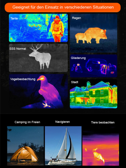 Deutsche Technologie Wärmebildmonokular Nachtsichtgerät🔭Easily handle all night vision challenges!