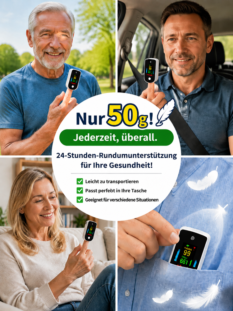 Blut Sauerstoff Sättigung Blut Sauerstoff Meter🛑 Schluss mit schmerzhaften Nadelstichen beim Blutzuckermessen!