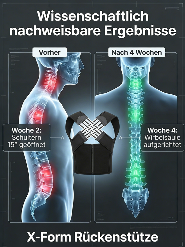 Rückenstütze für Erwachsene - X-Form Haltungskorrektor