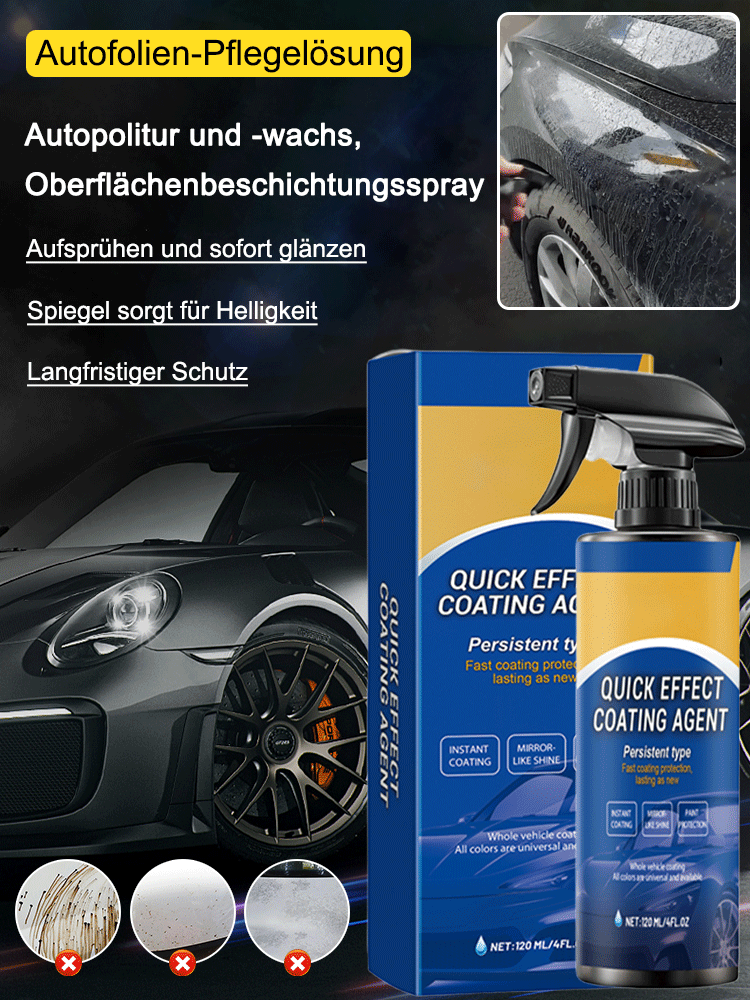 Auto-Renovierungs- und Polierbeschichtungsspray 🛡️Der Schutzengel Ihres Autos! #Autopflege #KeramikbeschichtungAuto #Keramikbeschichtung #Detailing