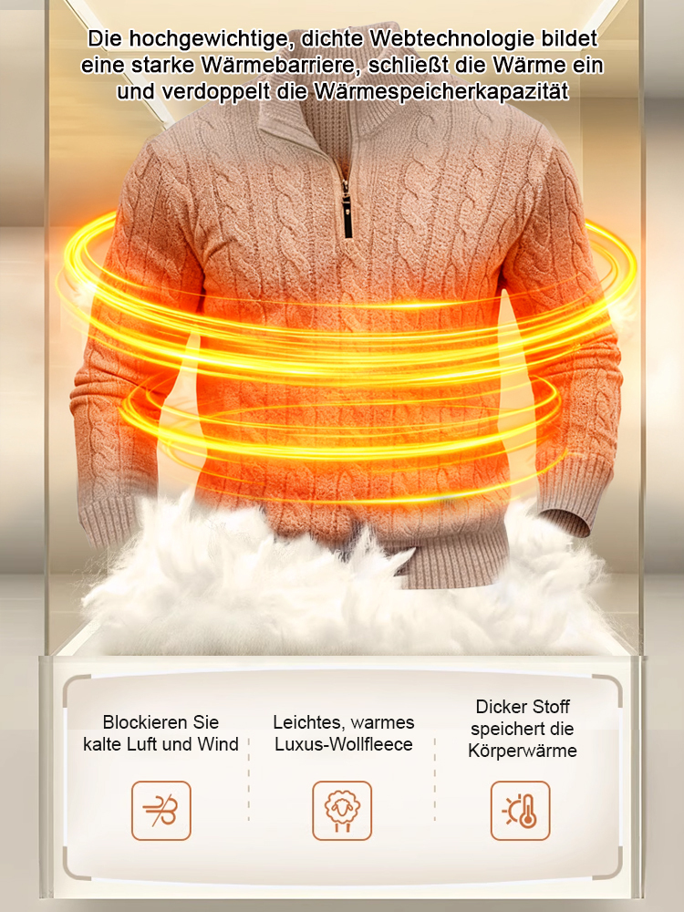 Maschinenwaschbarer Herren-Kaschmir-Strickpullover