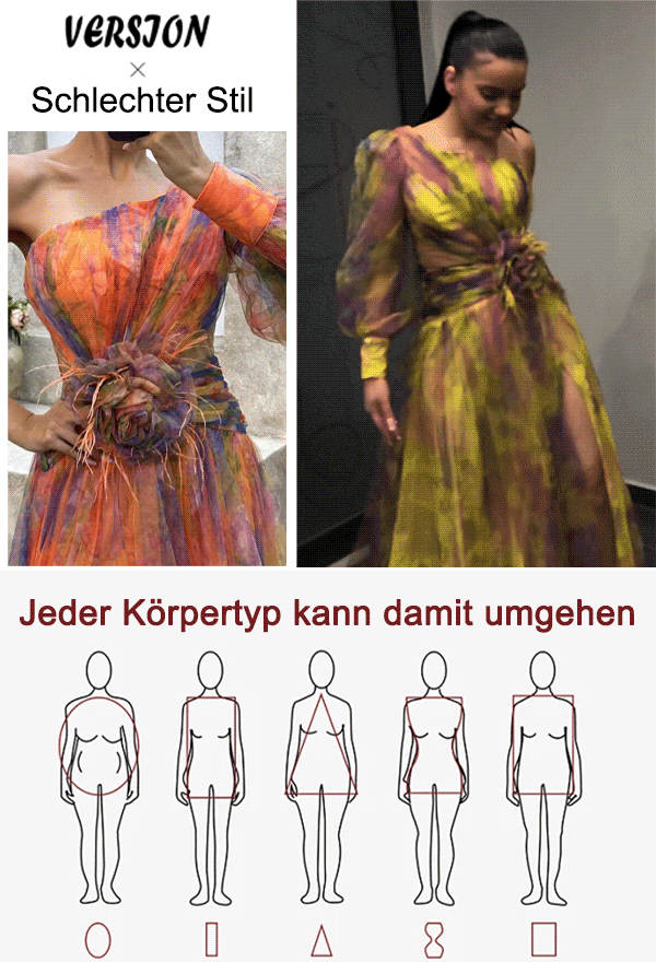 Haute-Couture-Mesh-Kleid mit freiliegenden Schultern