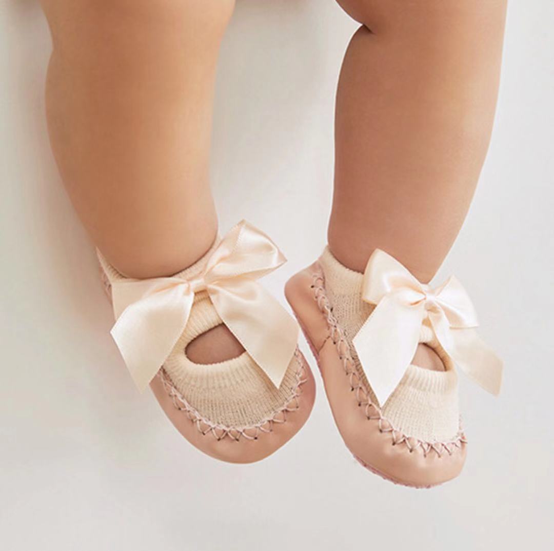 Baby Bow Bottom Floor Shoes-visikids