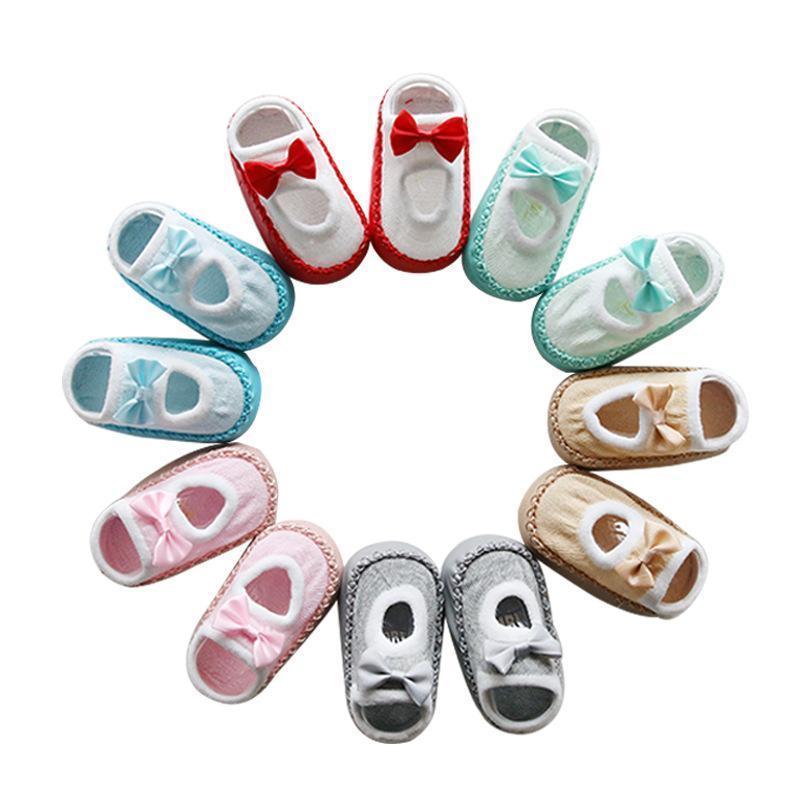 Baby Bow Bottom Floor Shoes-visikids
