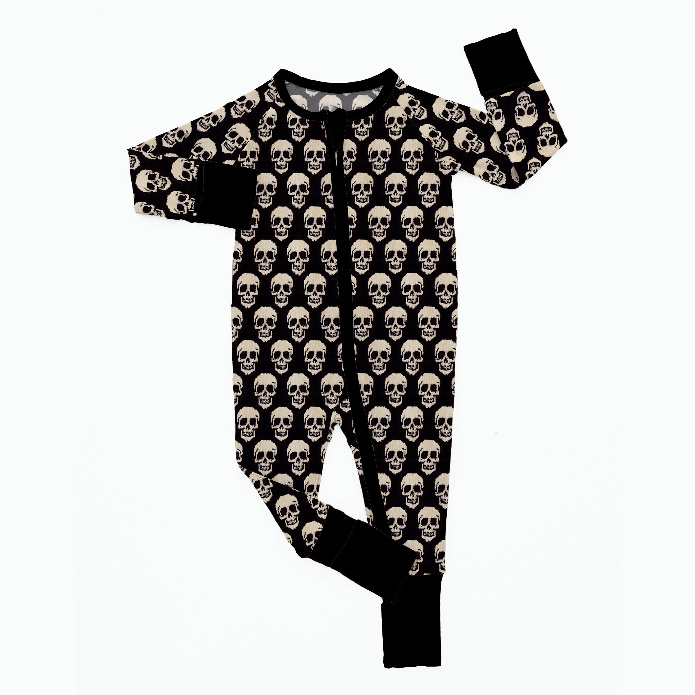Skull Bamboo Sleeper Jumpsuit