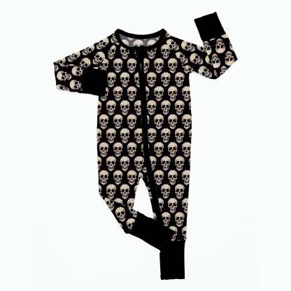 Skull Bamboo Sleeper Jumpsuit