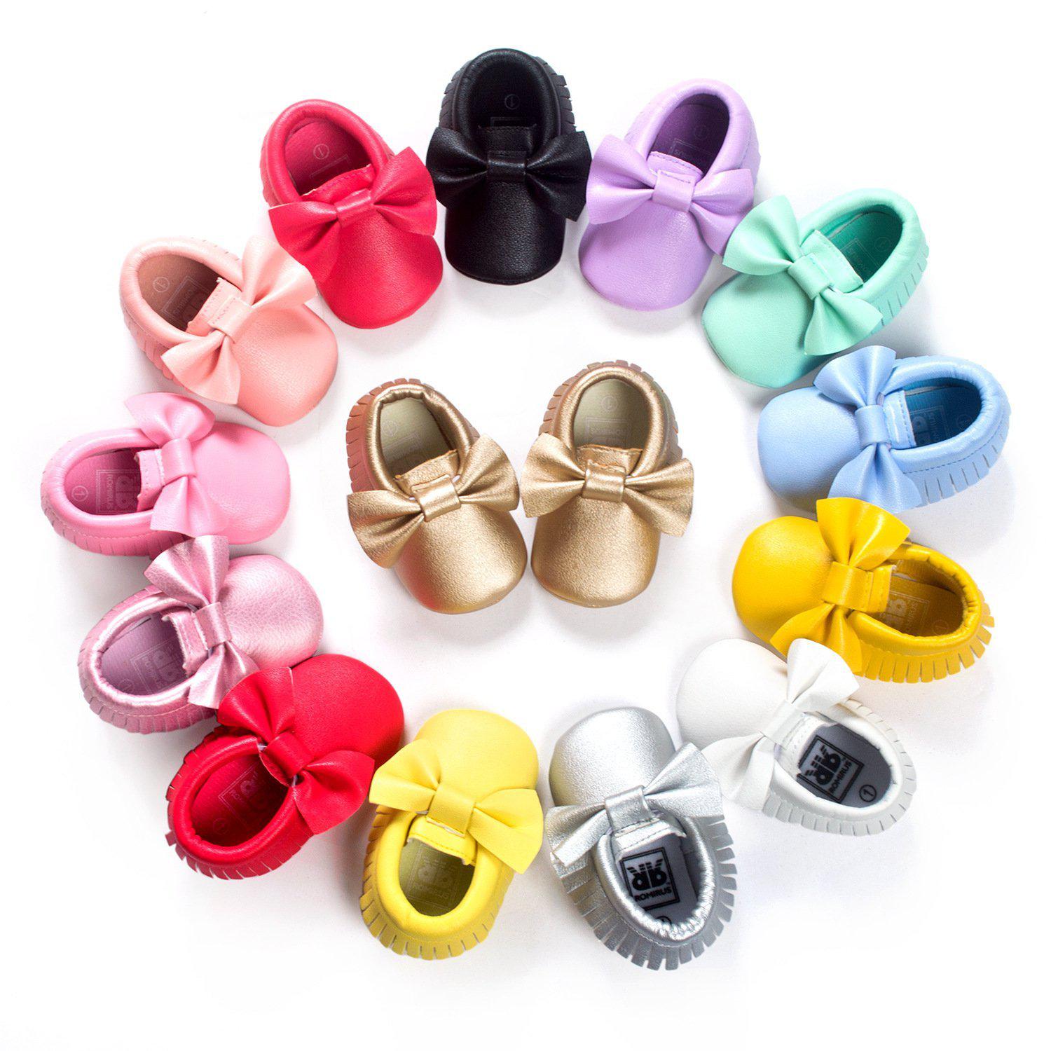 Baby Simple Bowknot Shoes-visikids