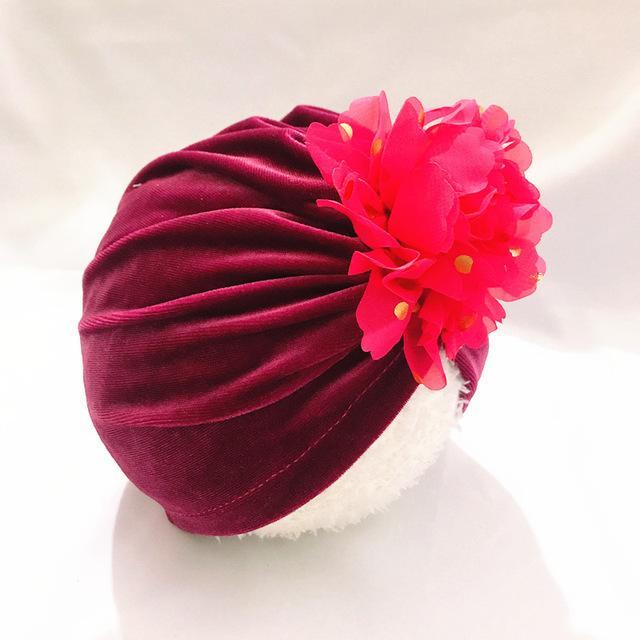 Baby 3D Gold Stamping Velvet Headbands-visikids