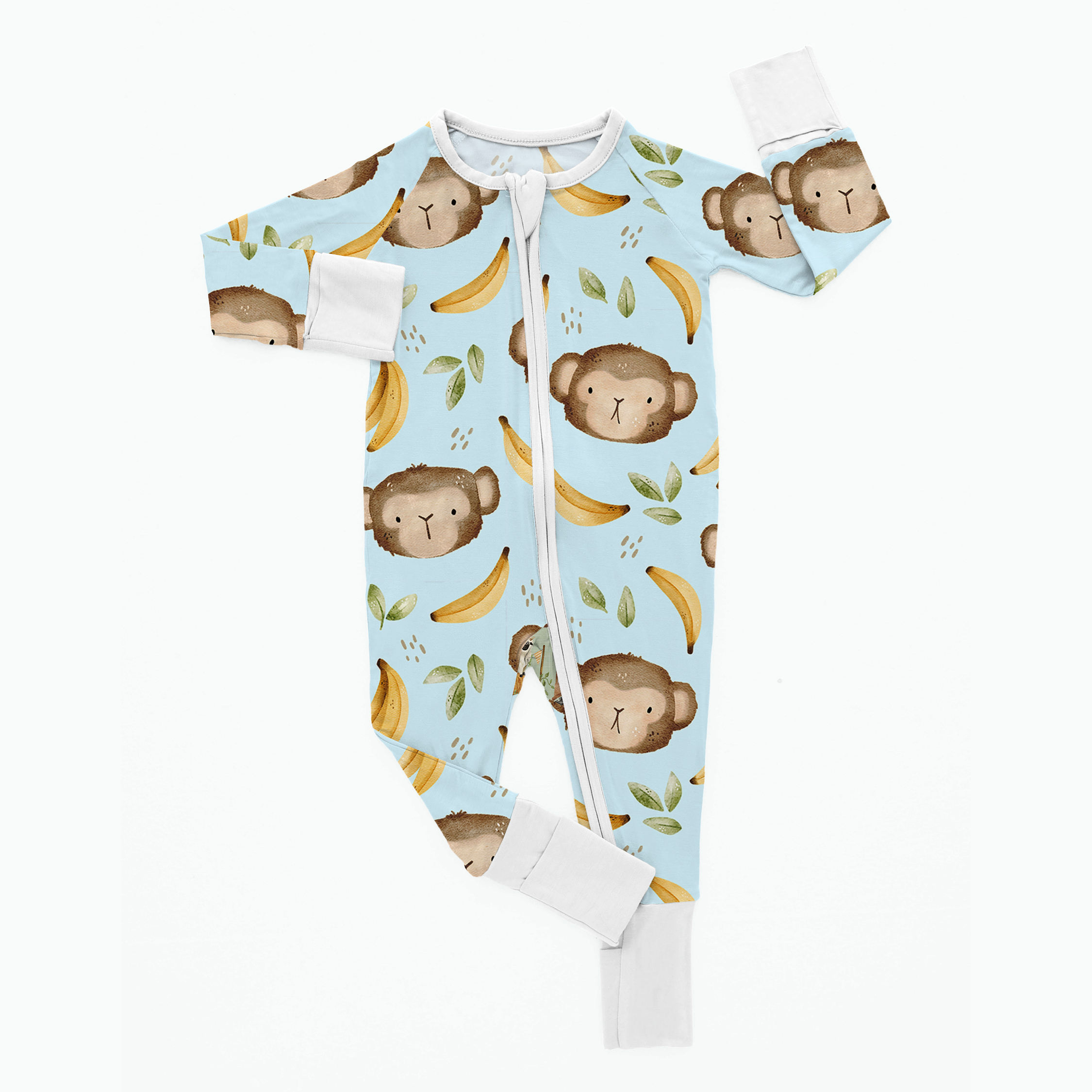 Newborn Banana Monkey Bamboo Sleeper