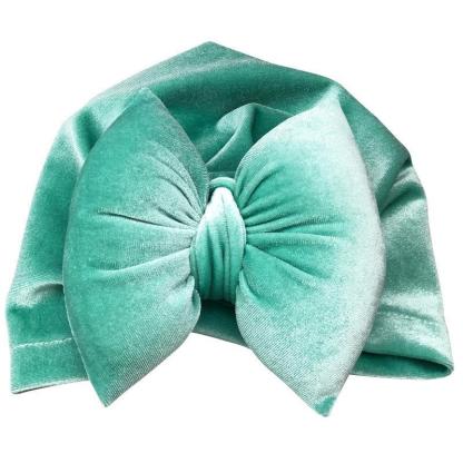 Baby Gold Velvet Padded Cotton Bow Headband-visikids