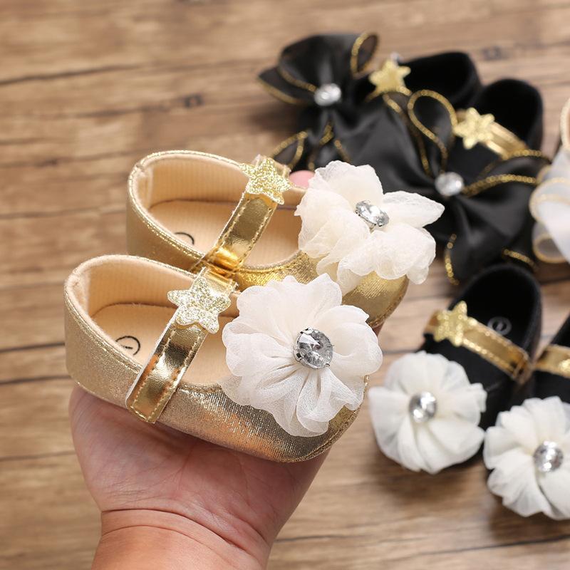 0-1y Baby Bow Soft Bottom Toddler Shoes-visikids