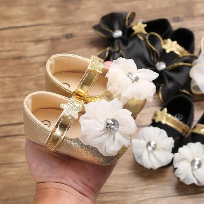 0-1y Baby Bow Soft Bottom Toddler Shoes-visikids
