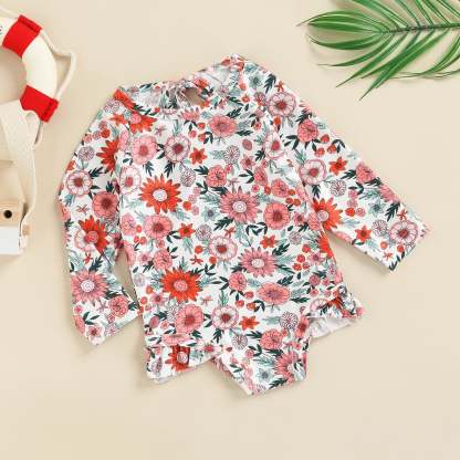 Cute Printed Swimsuit-visikids