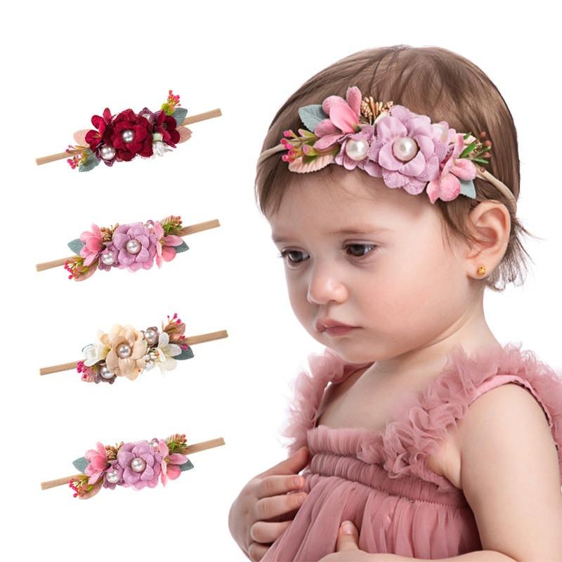 Baby Pearl Flower Headband-visikids