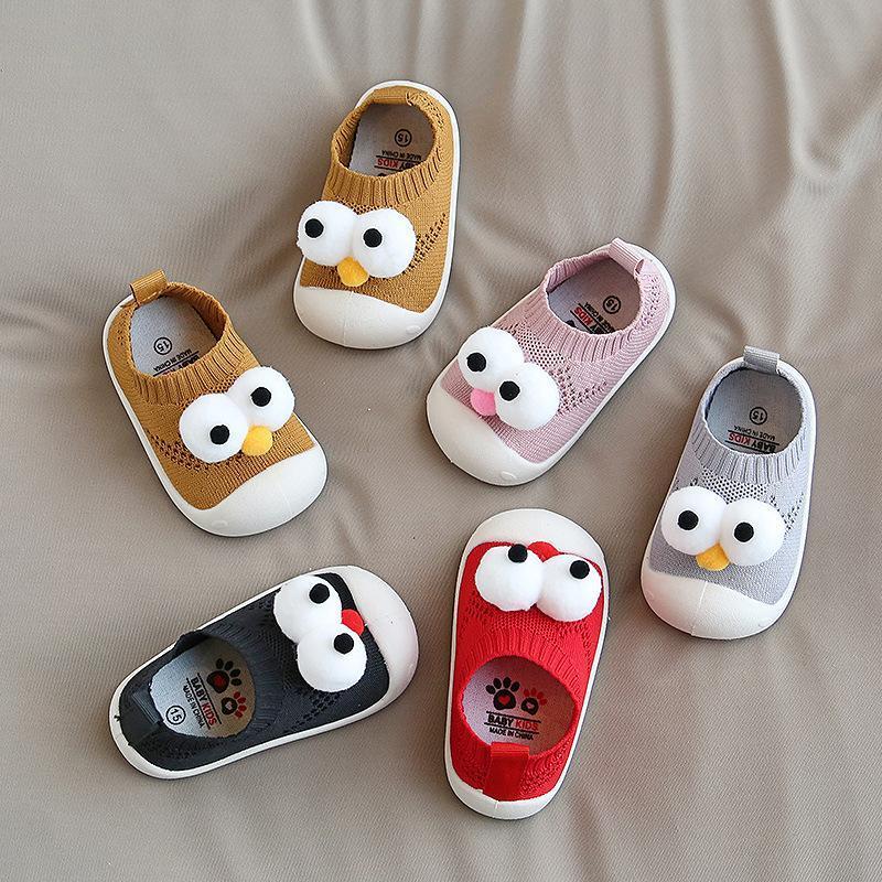 0-4Y Baby Big Eyes Non-slip Soft Shoes-visikids