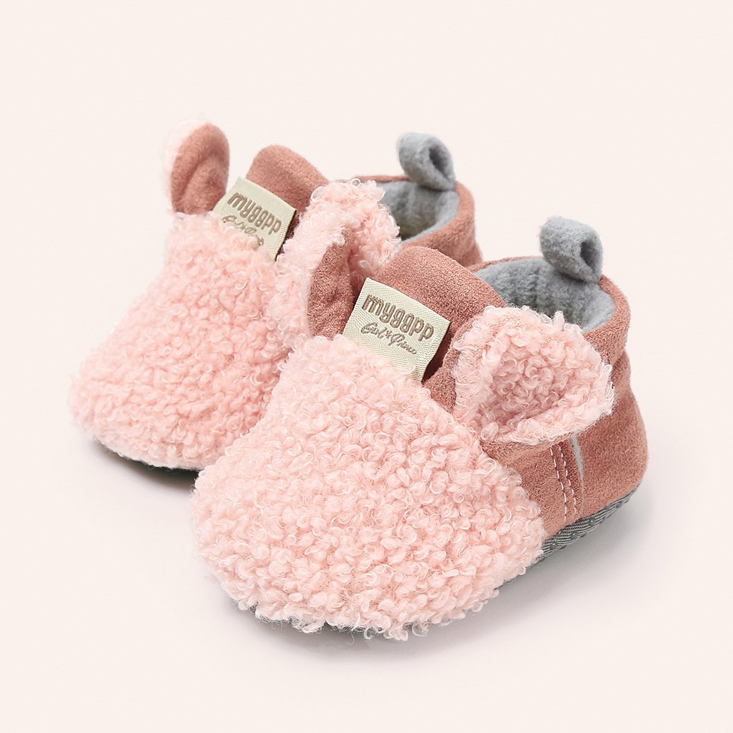Baby Girl Cotton Plush Shoes-visikids