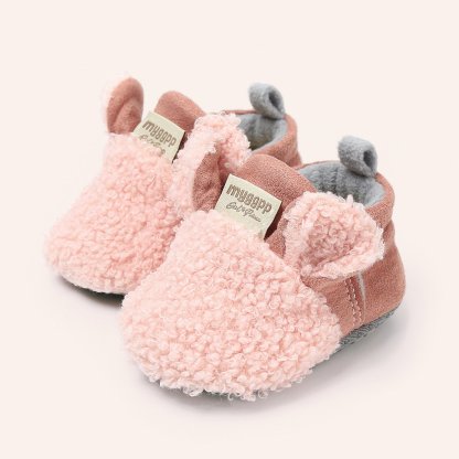 Baby Girl Cotton Plush Shoes-visikids