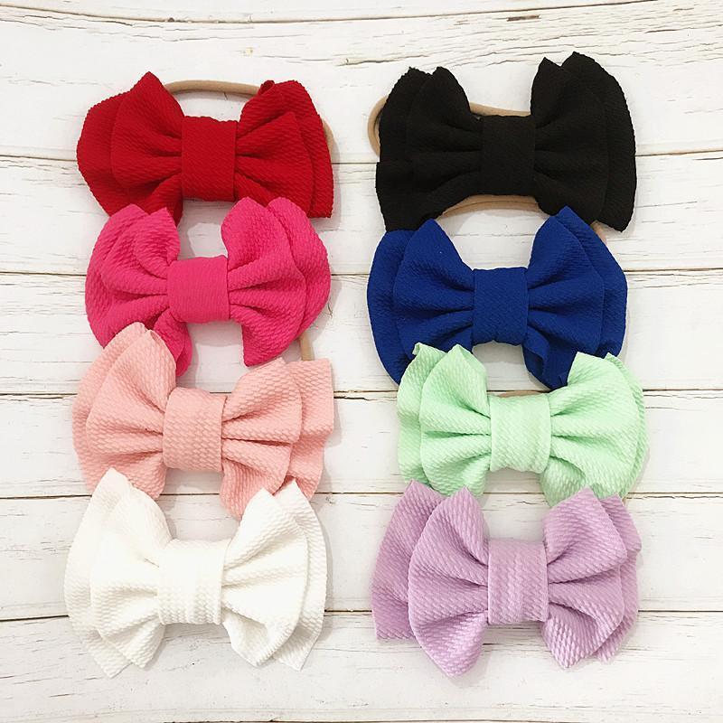 Baby Big Bowknot Hairband Headbands-visikids