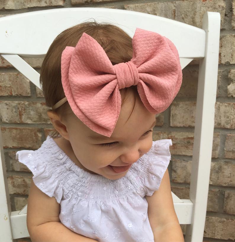 Baby Big Bowknot Hairband Headbands-visikids