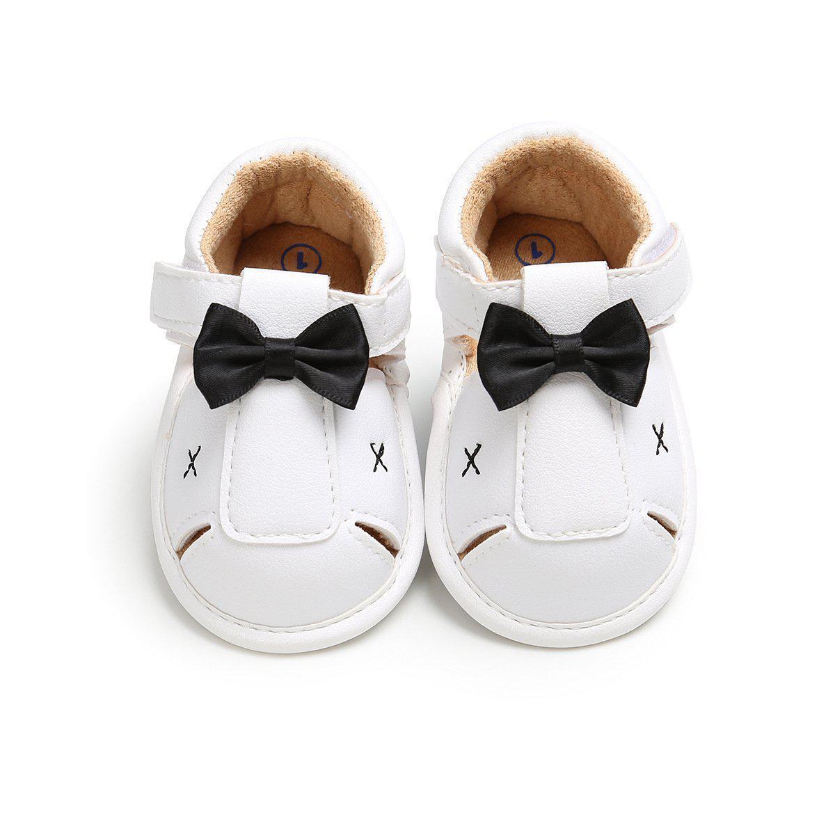 Baby Boy Bowknot Hollow Out Shoes 0-18m-visikids
