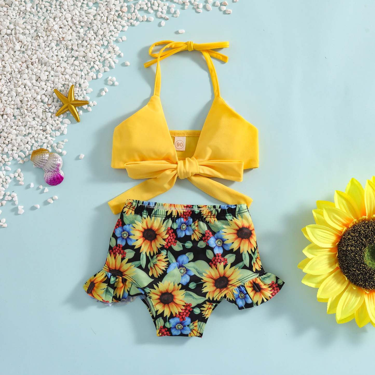 Toddler Girl Flora Swimwears-visikids