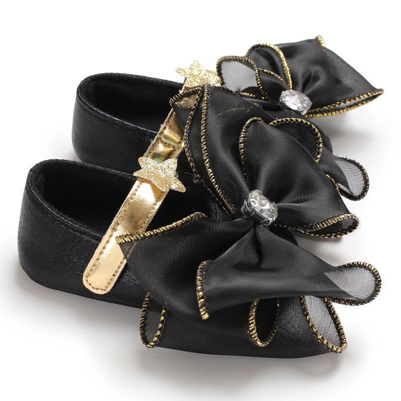 0-1y Baby Bow Soft Bottom Toddler Shoes-visikids