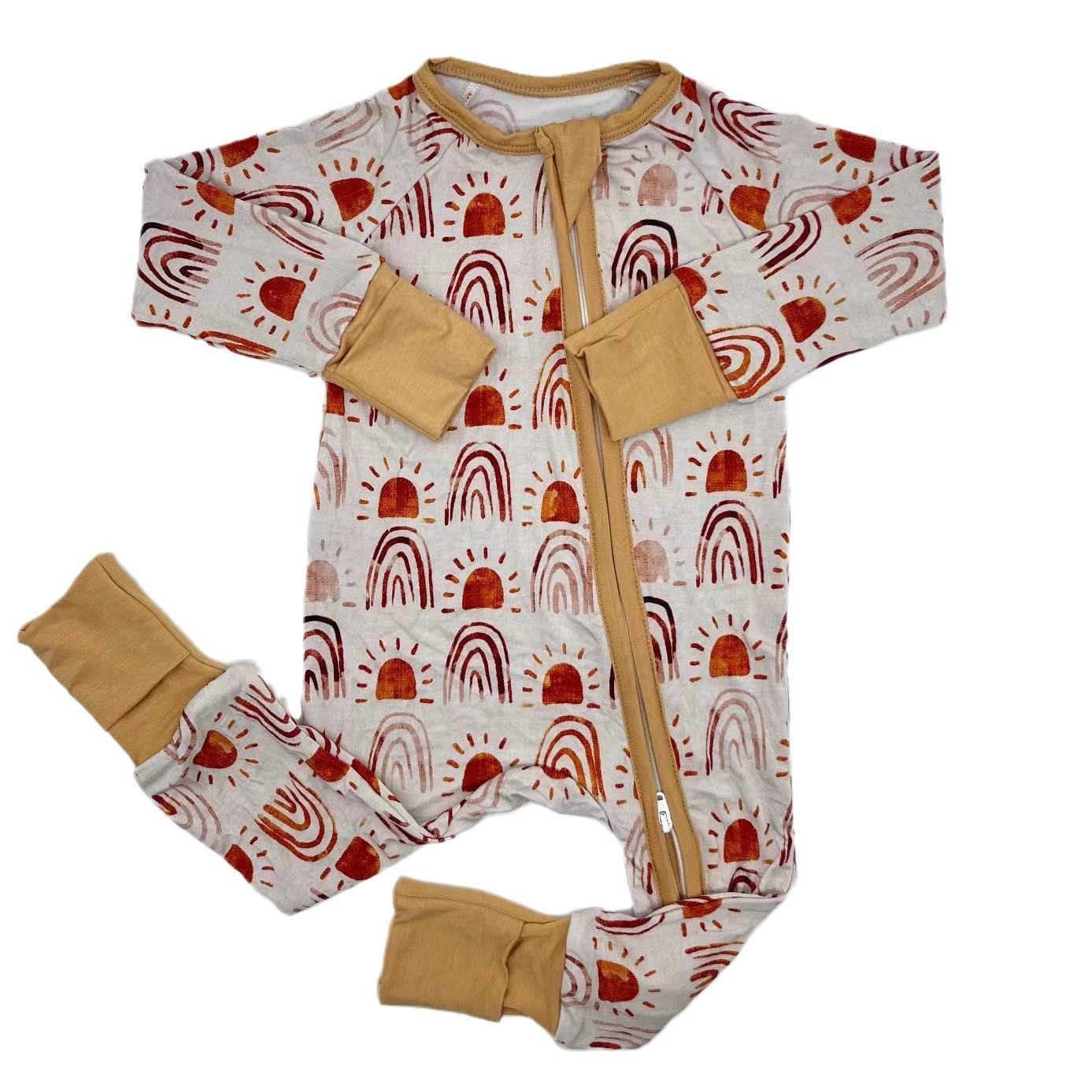 Baby Bamboo Sun and Rainbow Jumpsuit