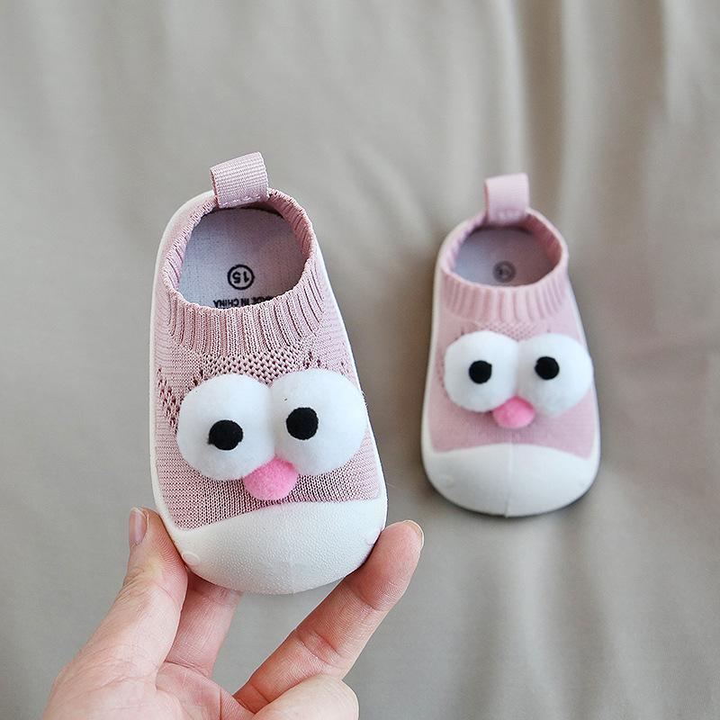 0-4Y Baby Big Eyes Non-slip Soft Shoes-visikids