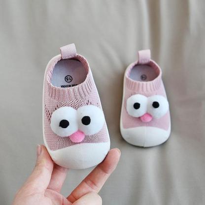 0-4Y Baby Big Eyes Non-slip Soft Shoes-visikids