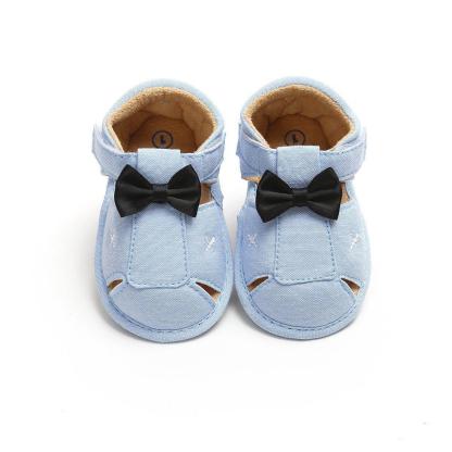 Baby Boy Bowknot Hollow Out Shoes 0-18m-visikids
