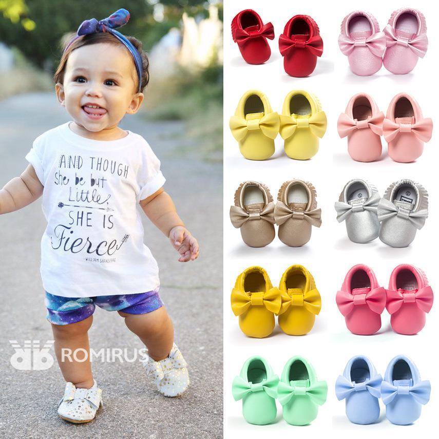 Baby Simple Bowknot Shoes-visikids