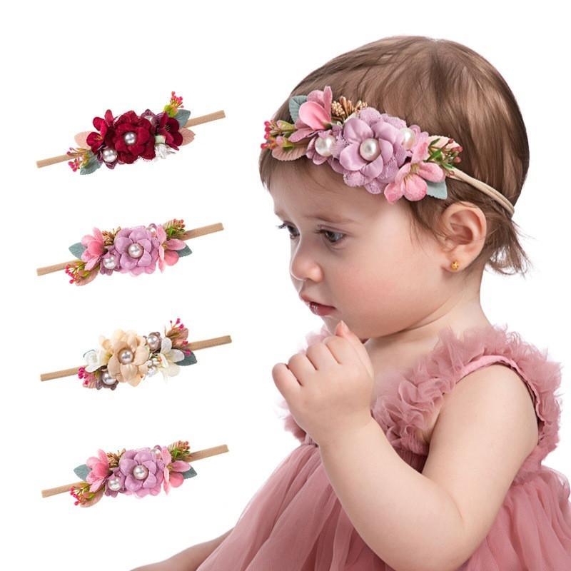 Baby Pearl Flower Headband-visikids