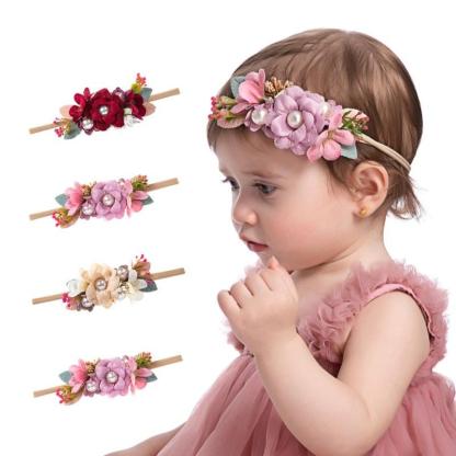 Baby Pearl Flower Headband-visikids