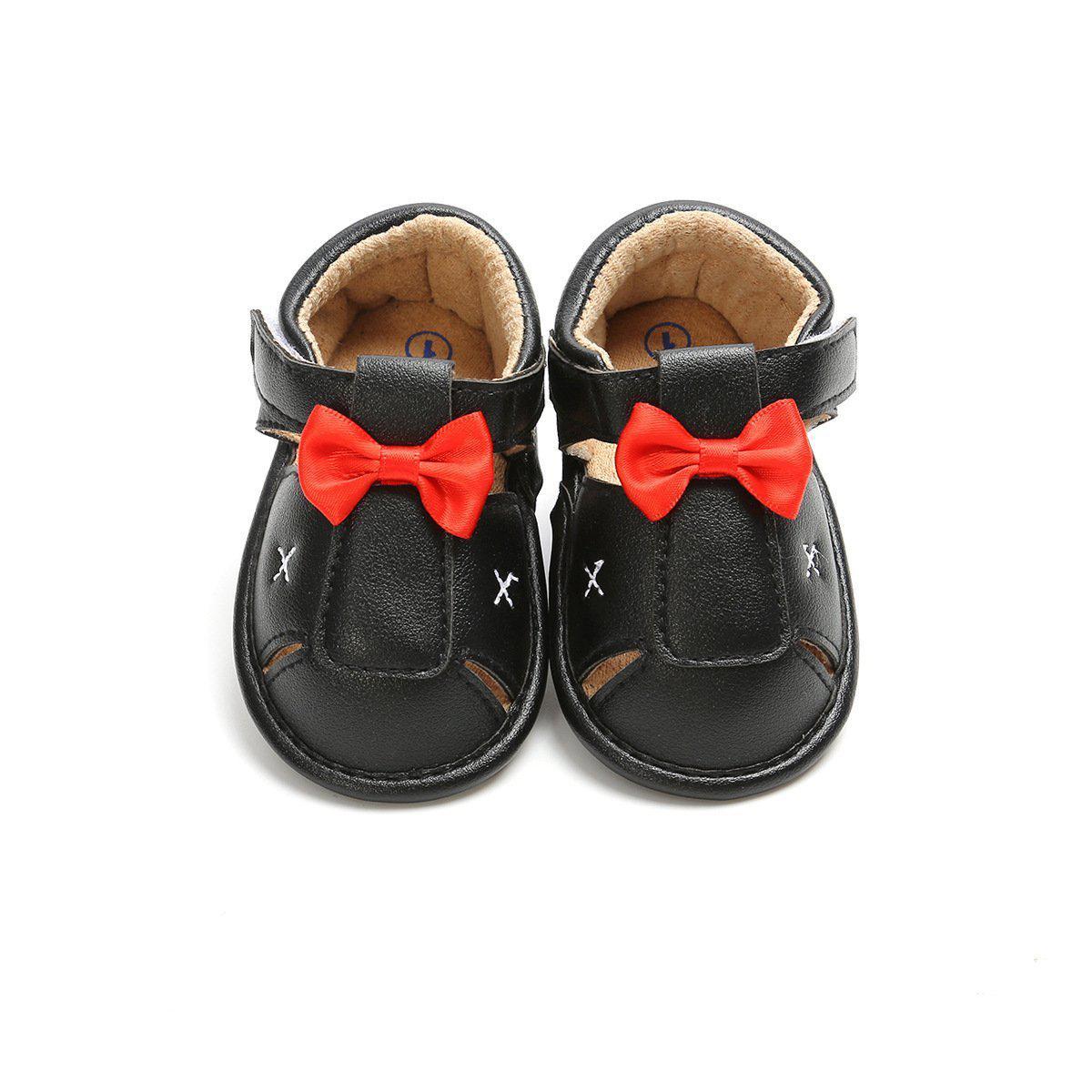Baby Boy Bowknot Hollow Out Shoes 0-18m-visikids