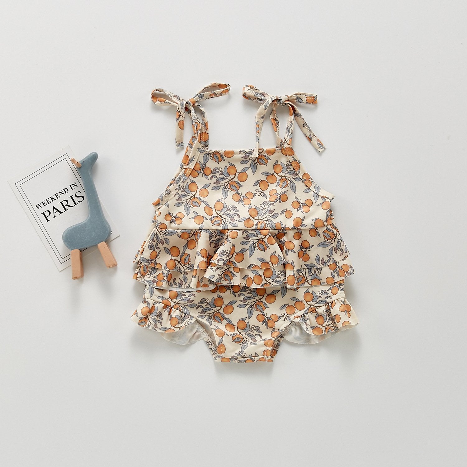 Baby Girl Floral Sling Swimsuit-visikids