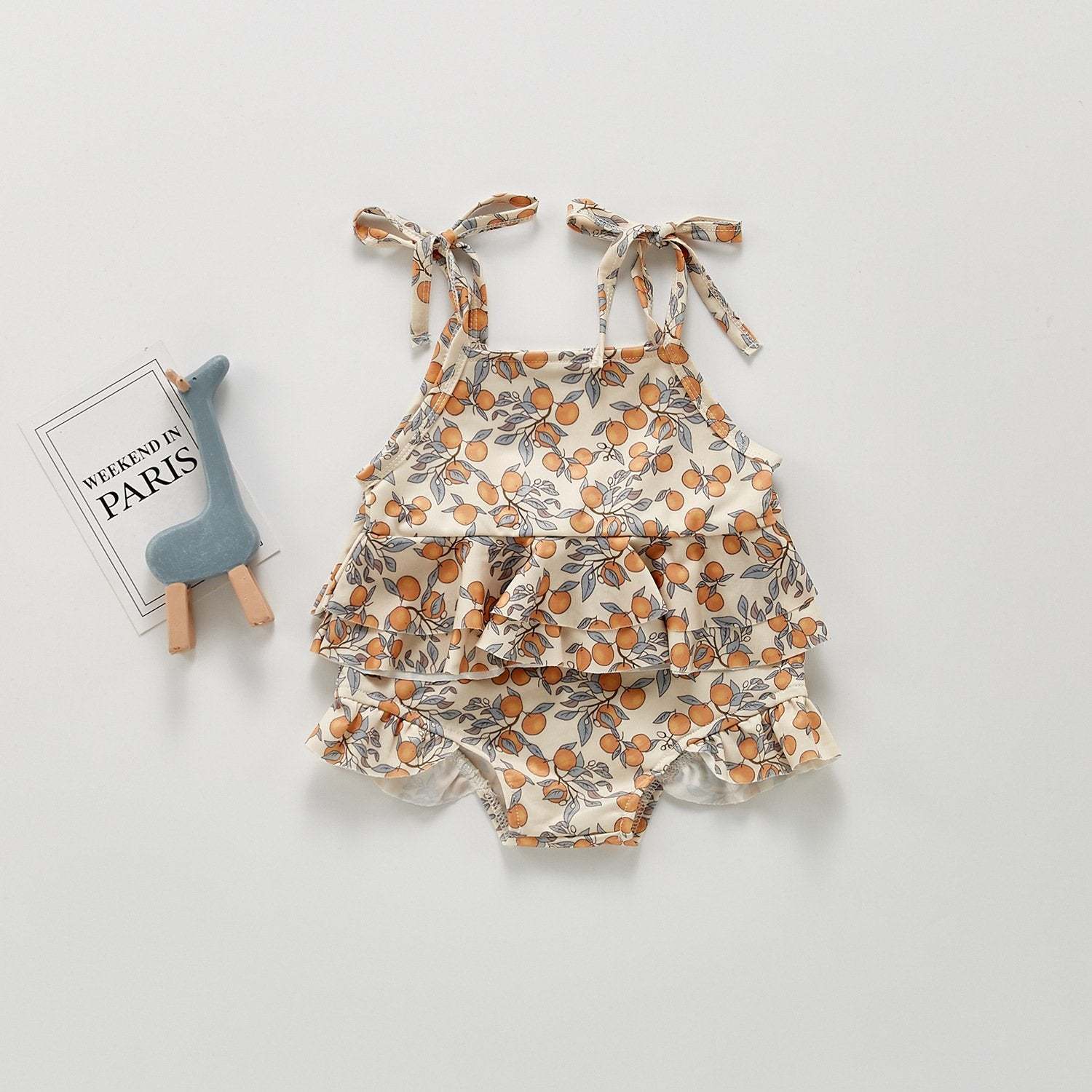 Baby Girl Floral Sling Swimsuit-visikids