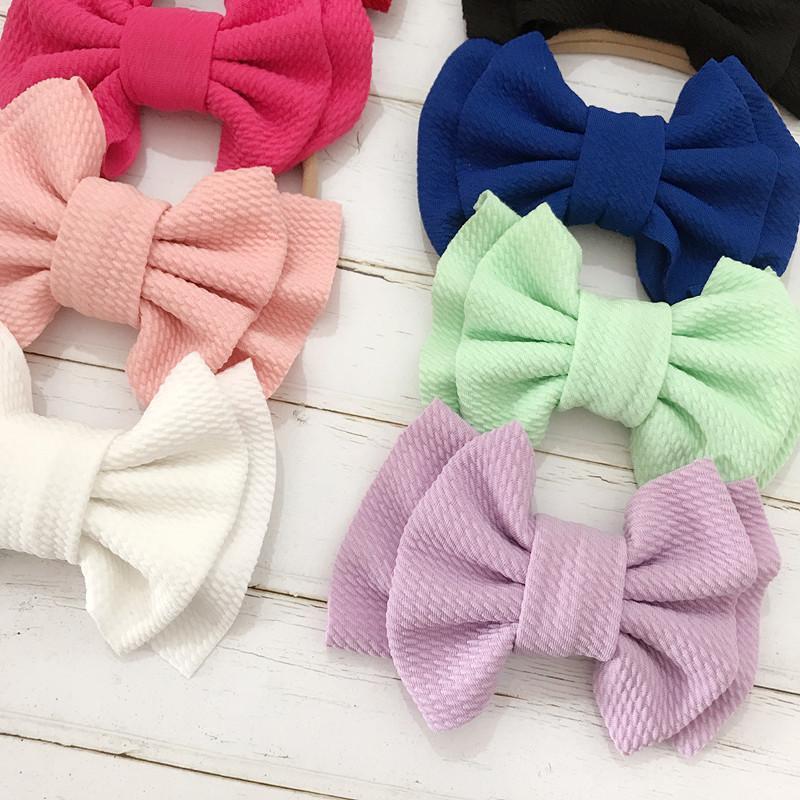 Baby Big Bowknot Hairband Headbands-visikids