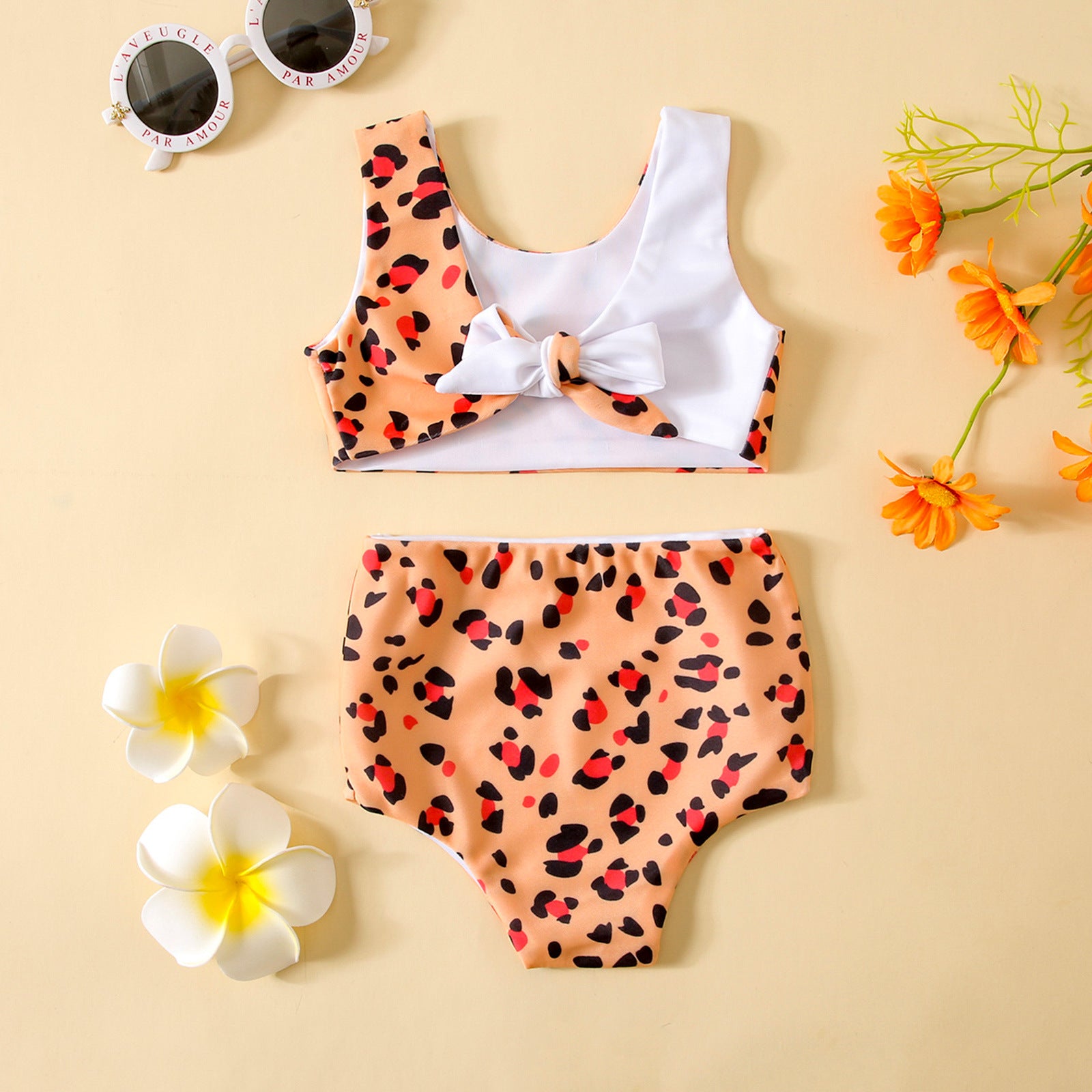 2-piece Leopard Print Swimsuit-visikids