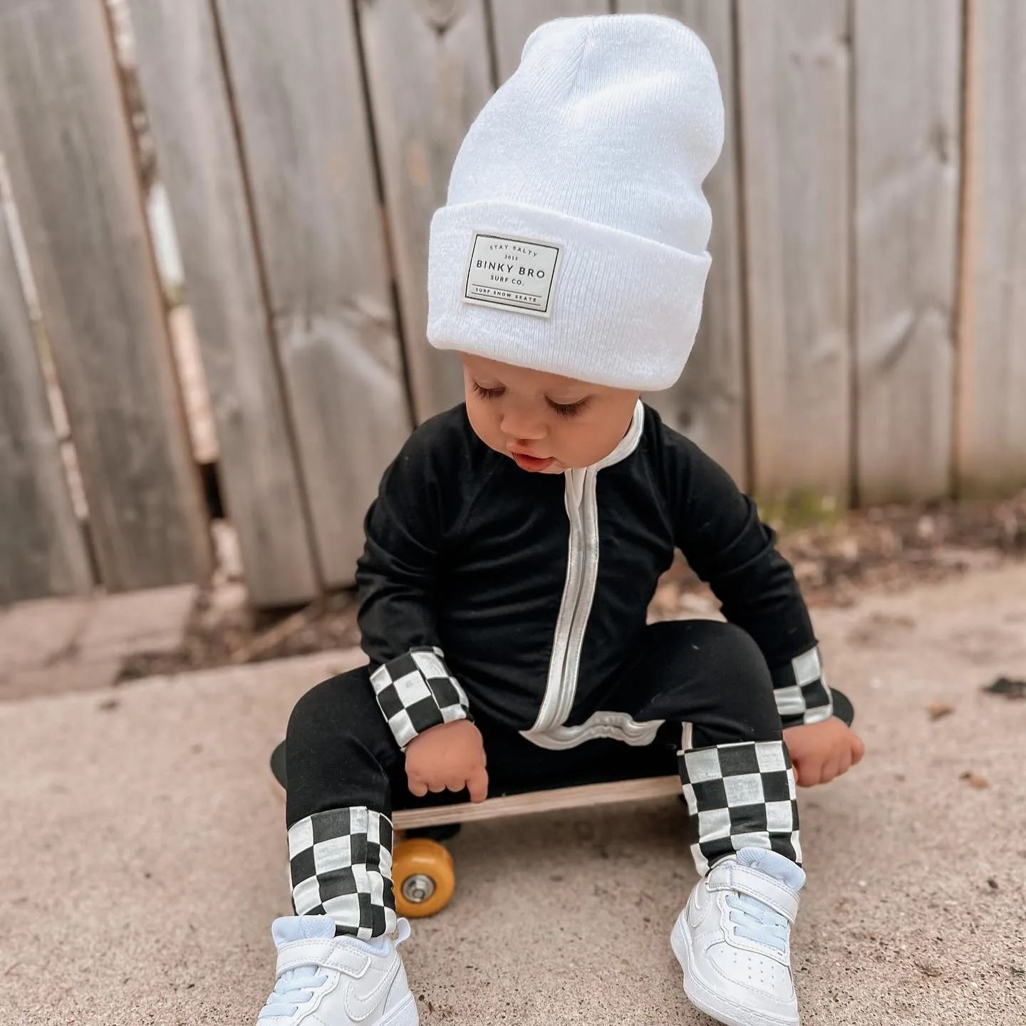 Newborn Checkered Jumpsuit