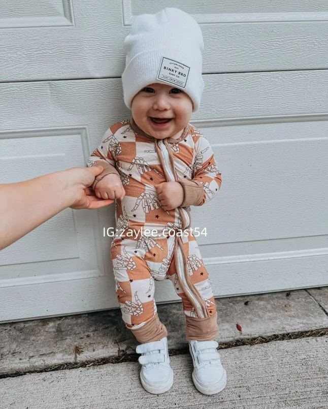 Baby Checkers Bamboo Sleeper Jumpsuit
