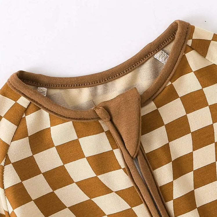 Baby Bamboo Checkered Jumpsuit