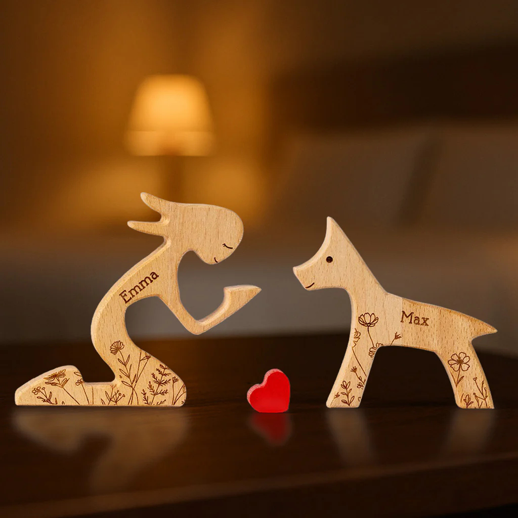 A Girl And Her Dog A Bond That Can't Be Broken - Personalized Wooden Puzzle