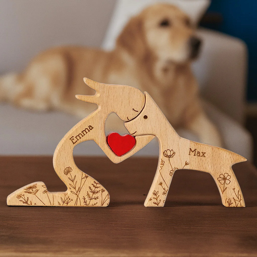 A Girl And Her Dog A Bond That Can't Be Broken - Personalized Wooden Puzzle