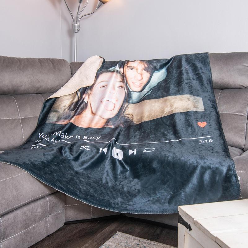 Custom Image Song Music Blanket