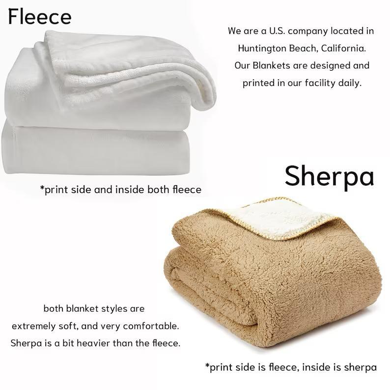 Custom Image Song Music Blanket