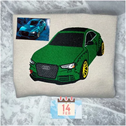Custom Car Embroidered Crewneck & Hoodies – The Perfect Gift for Your Boyfriend or Husband!