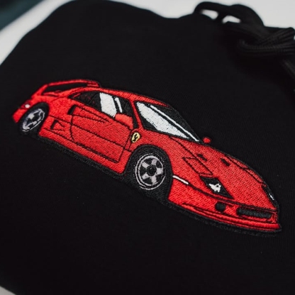 Custom Car Embroidered Crewneck & Hoodies – The Perfect Gift for Your Boyfriend or Husband!