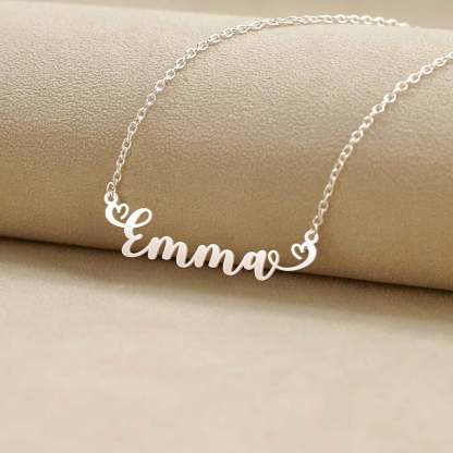 I Love You Forever And Always - Custom Name Necklace-CustomCraftedX