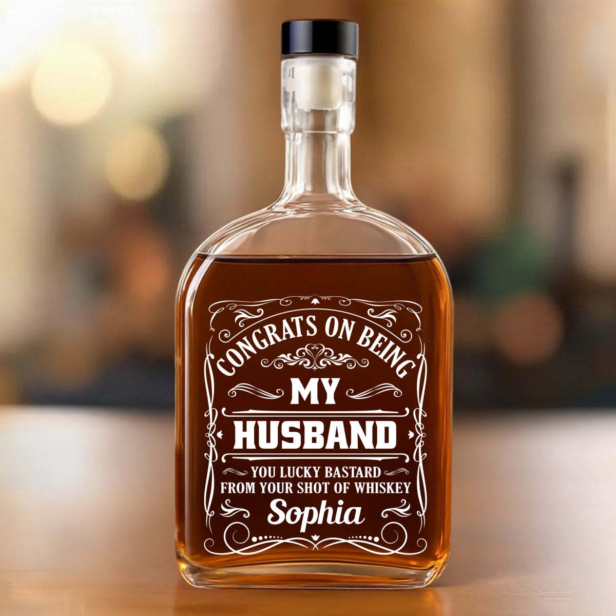 Being My Husband - Personalized Custom Spirits Decanter