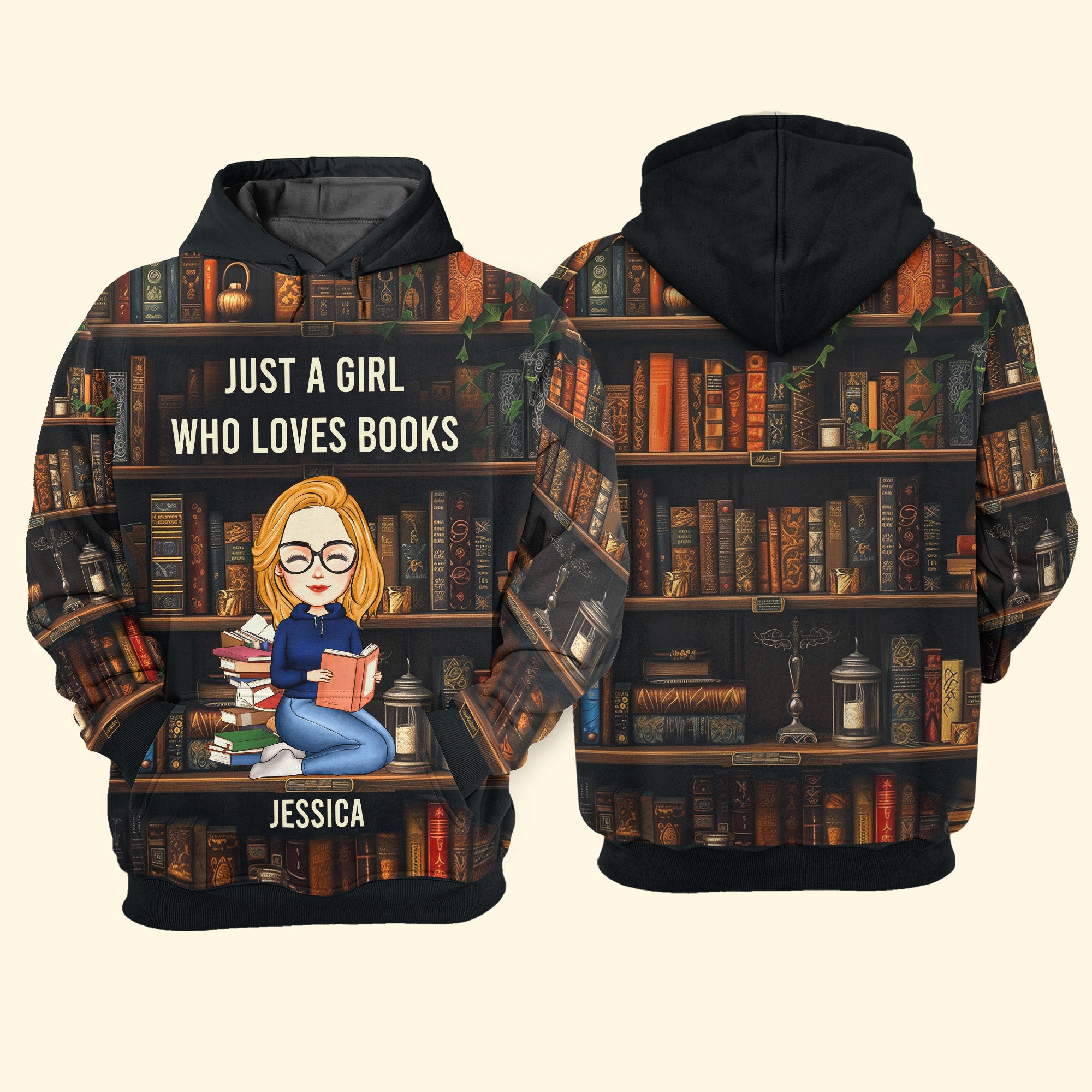Just A Girl Who Loves Books - Personalized 3D Shirt-CustomCraftedX